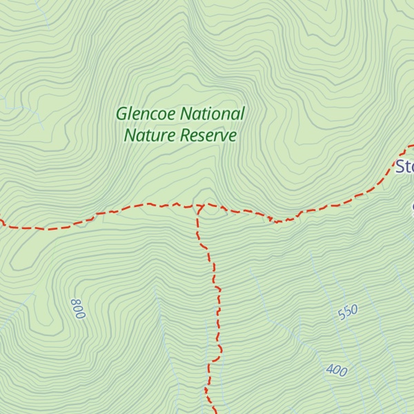 Map of Sgor nam Fiannaidh