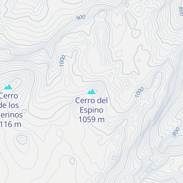 Map of Cerro del Espino