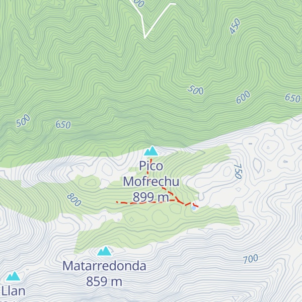 Map of Pico Mofrechu