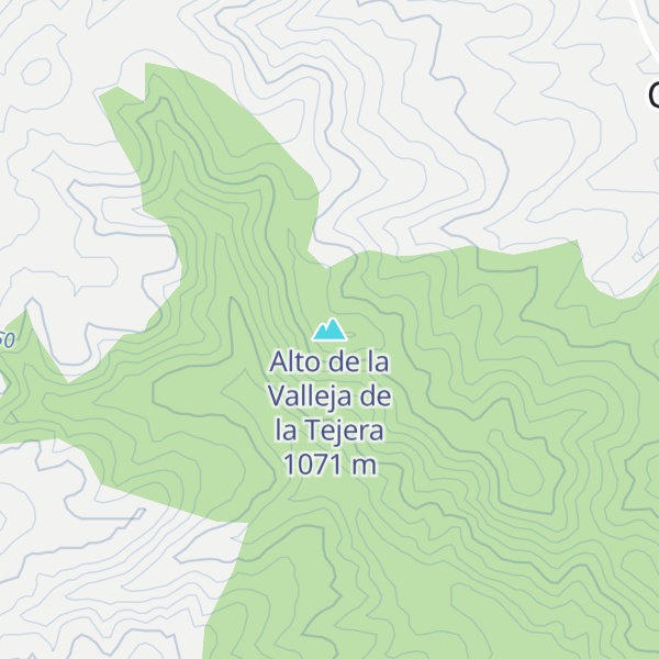 Map of Alto de la Valleja de la Tejera