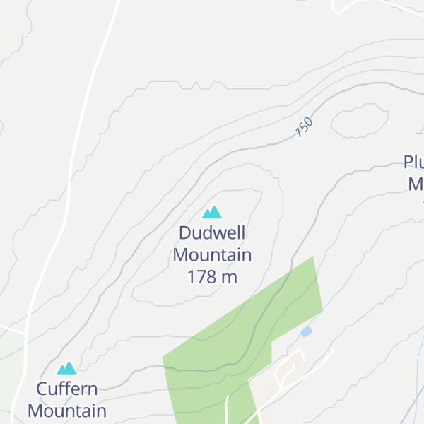 Map of Dudwell Mountain