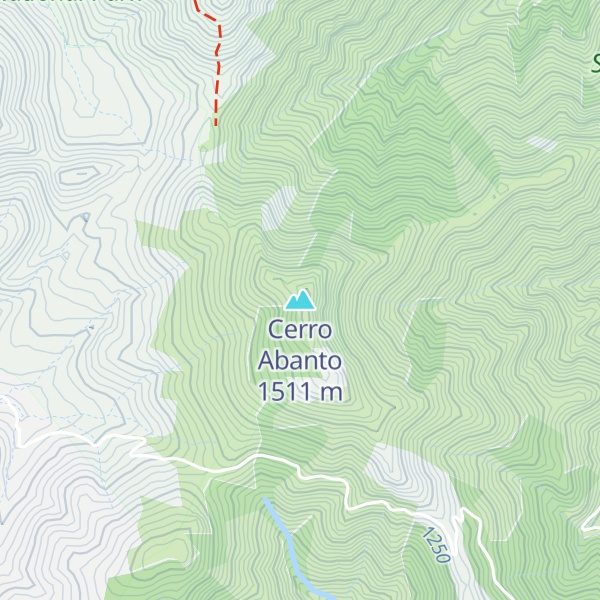 Map of Cerro Abanto