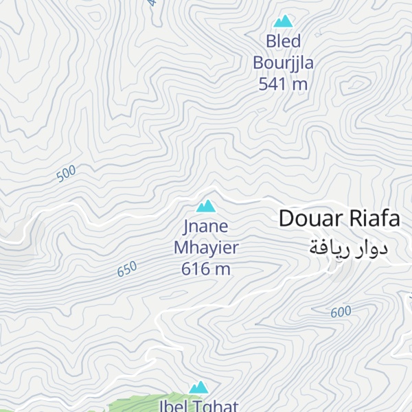 Map of Jnane Mhayier