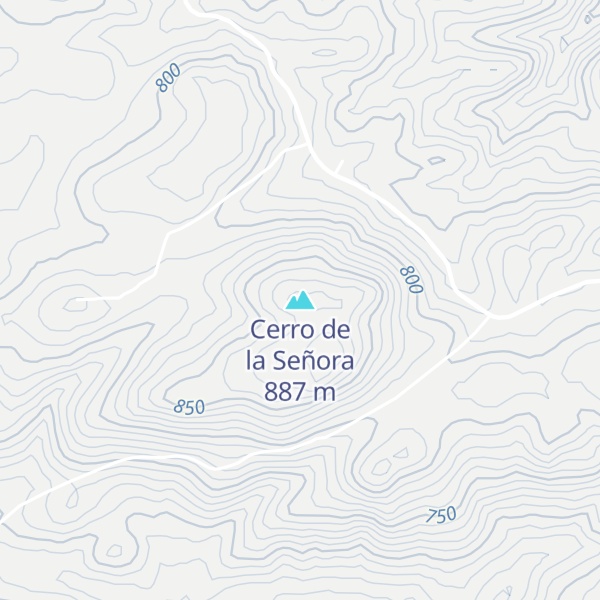 Map of Cerro de la Señora