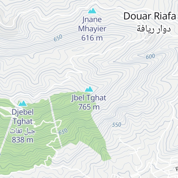 Map of Jbel Tghat