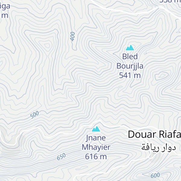 Map of Bled Ahl Ouazzane