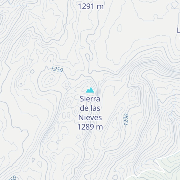Map of Sierra de las Nieves