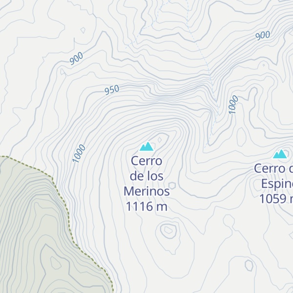 Map of Cerro de los Merinos
