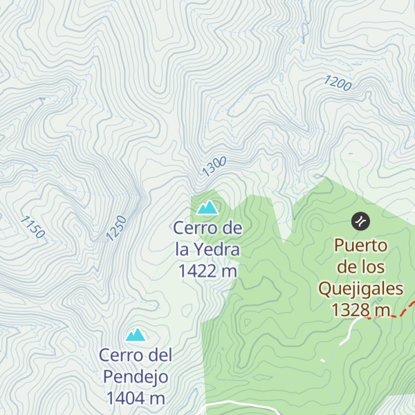 Map of Cerro de la Yedra