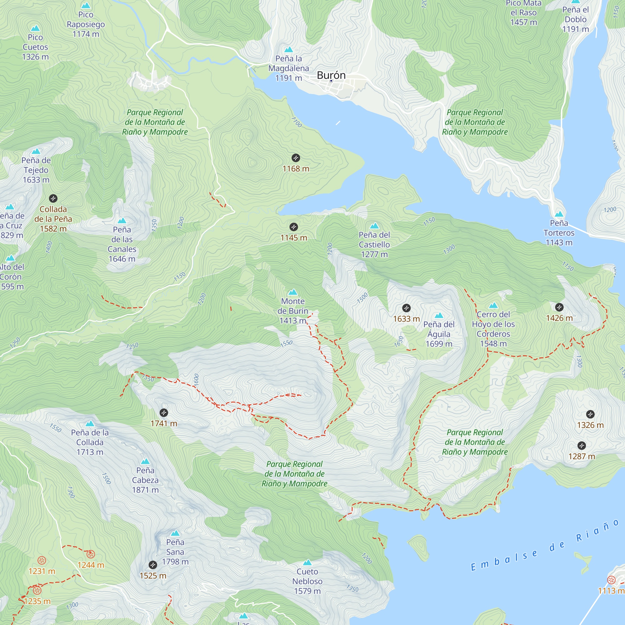 Refugio Majada de Yordas map
