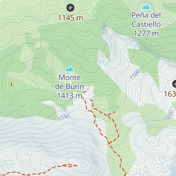 Map of Refugio Majada de Yordas