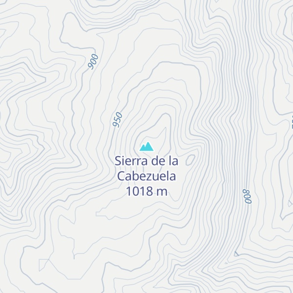 Map of Sierra de la Cabezuela