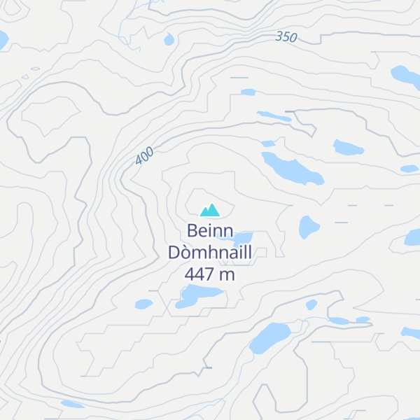 Map of Beinn Dòmhnaill