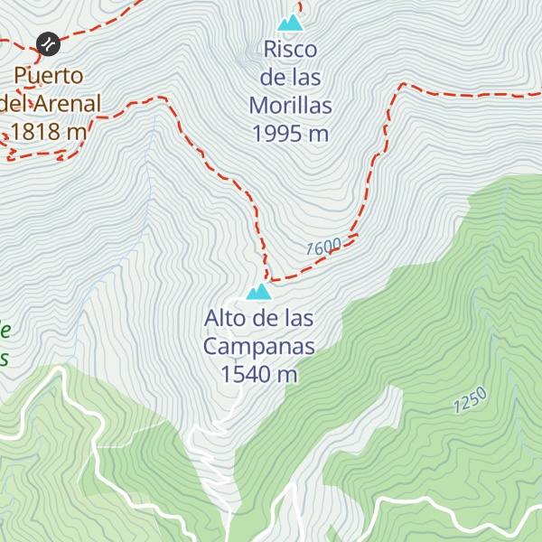 Map of Refugio de Las Campanas