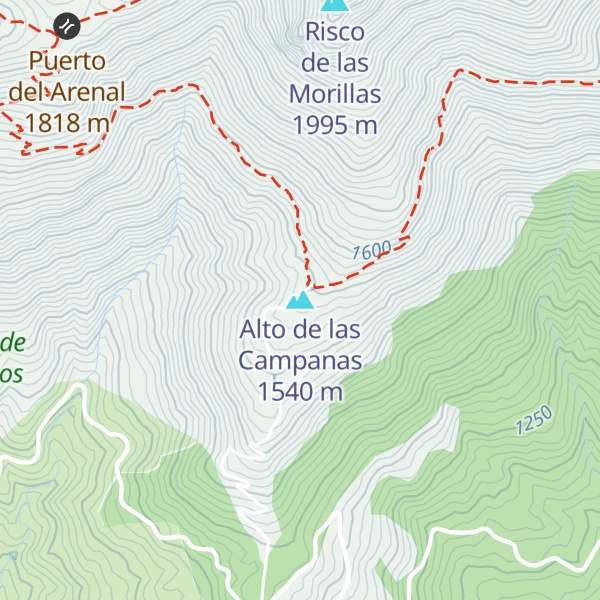 Map of Alto de las Campanas