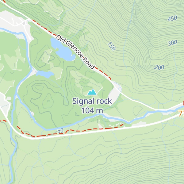 Map of Signal rock