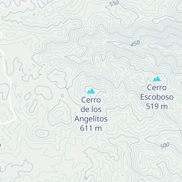 Map of Cerro de los Angelitos