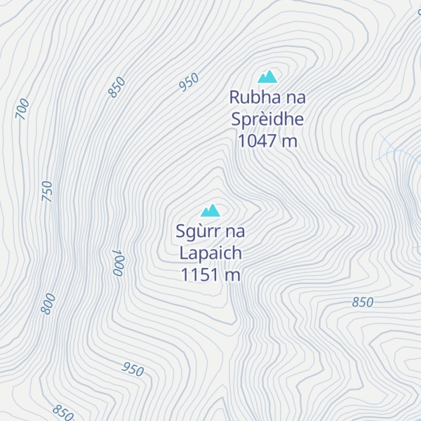 Map of Sgùrr na Lapaich