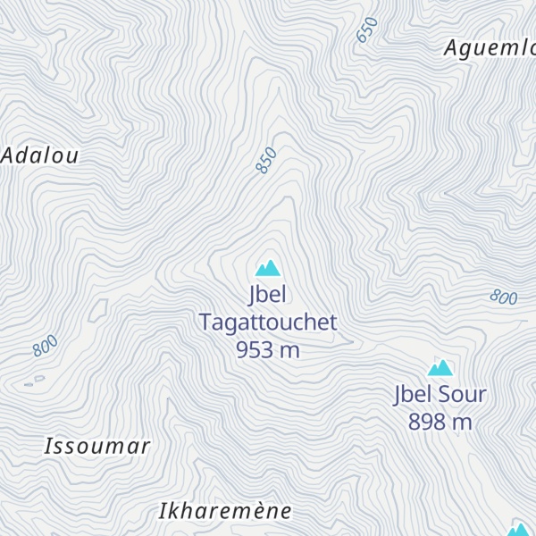 Map of Jbel Tagattouchet