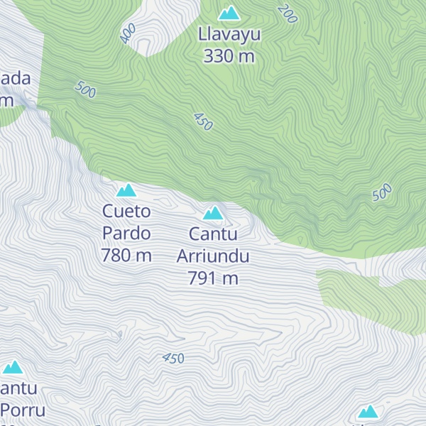 Map of Cantu Arriundu