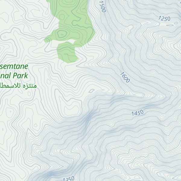 Map of Jebel Taguerguent