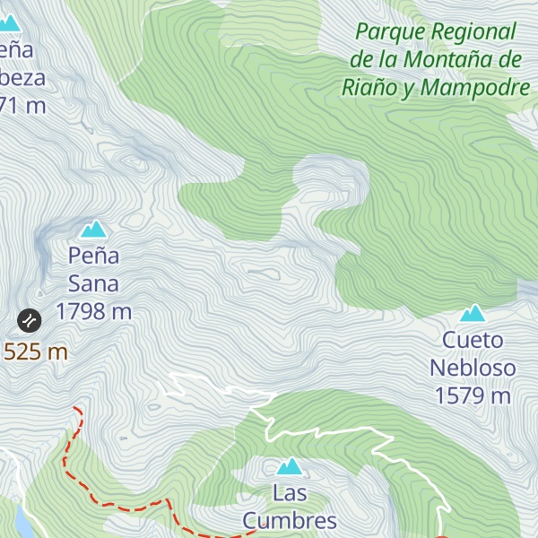 Map of Peña Collada