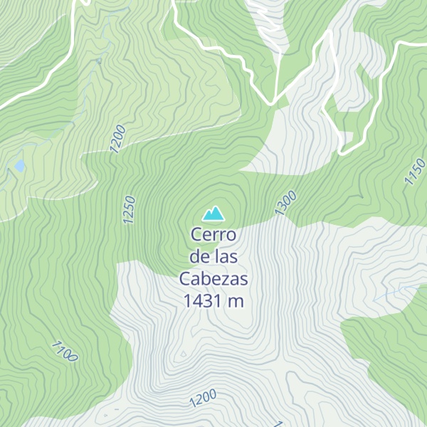 Map of Cerro de las Cabezas