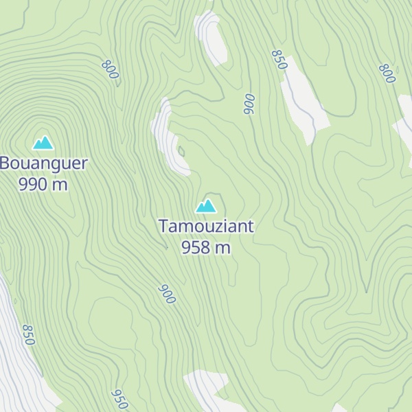 Map of Tamouziant