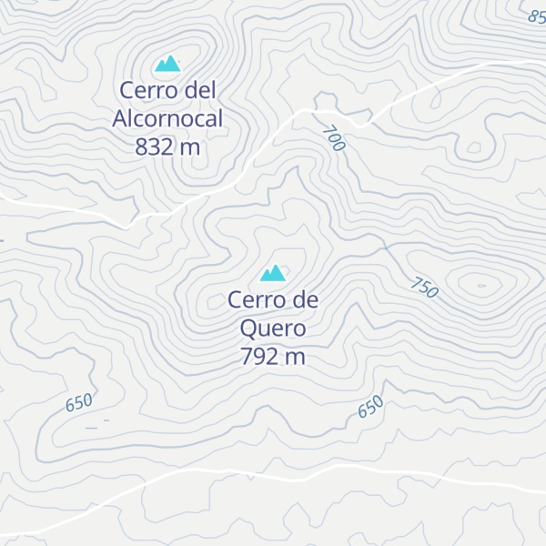 Map of Cerro de Quero
