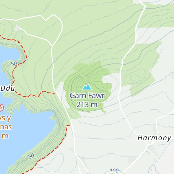 Map of Garn Fawr