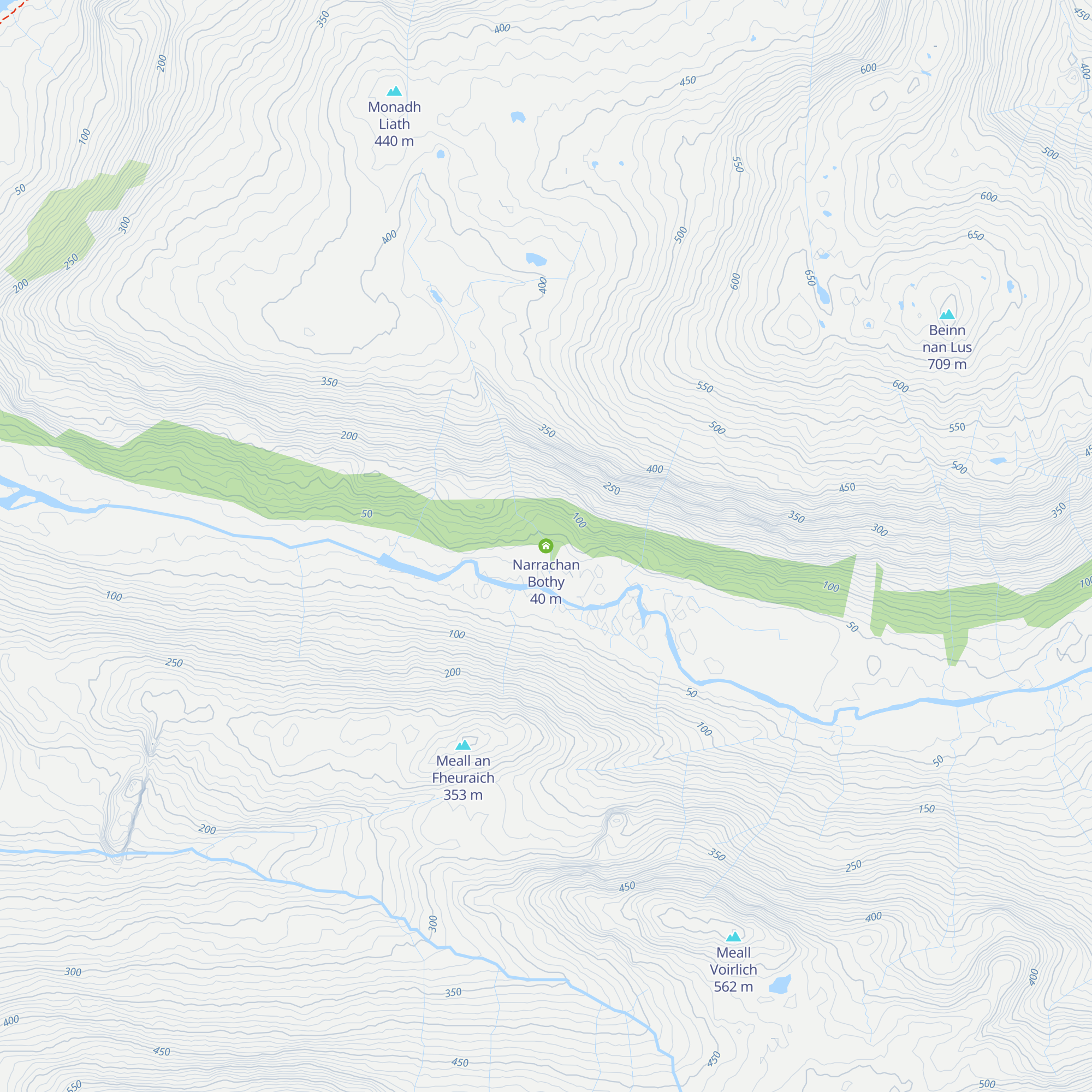 Narrachan Bothy map