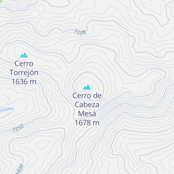 Map of Cerro de Cabeza Mesá