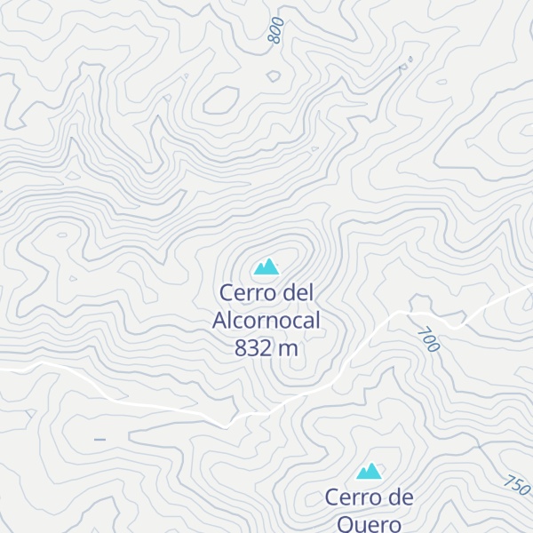Map of Cerro del Alcornocal