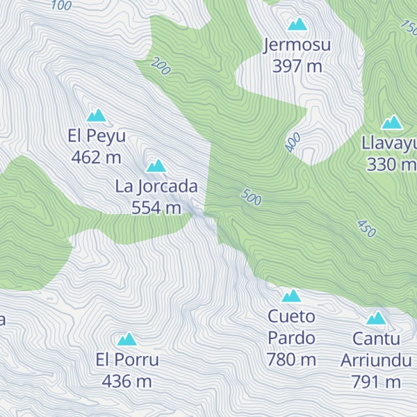 Map of Monte Llirón
