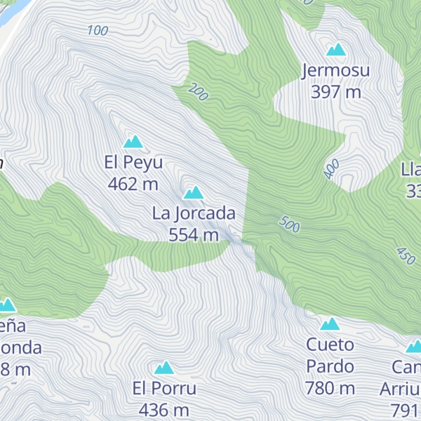 Map of Sierra de Cuana