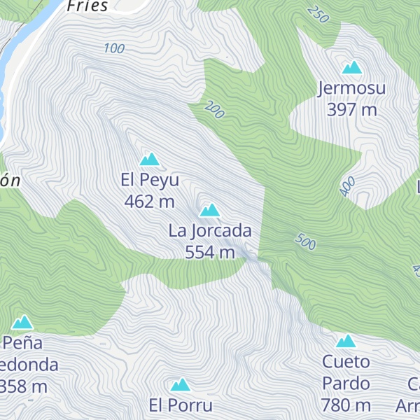Map of La Jorcada