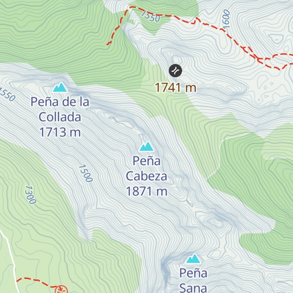 Map of Peña Cabeza