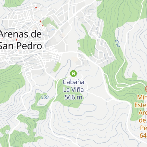 Map of Cabaña La Viña