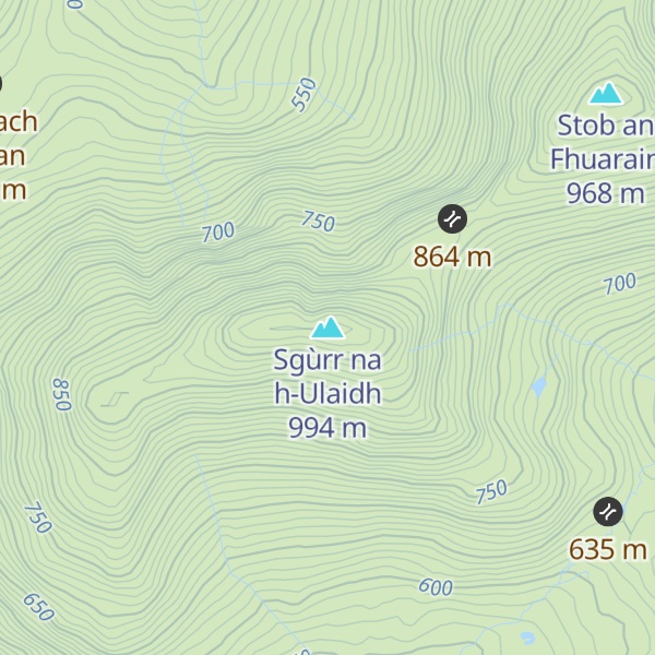 Map of Sgùrr na h-Ulaidh