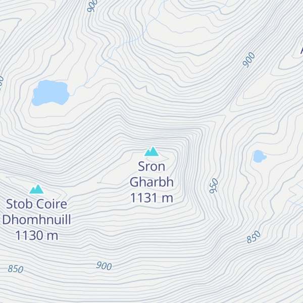 Map of Sron Gharbh