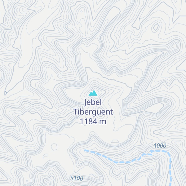 Map of Jebel Tiberguent