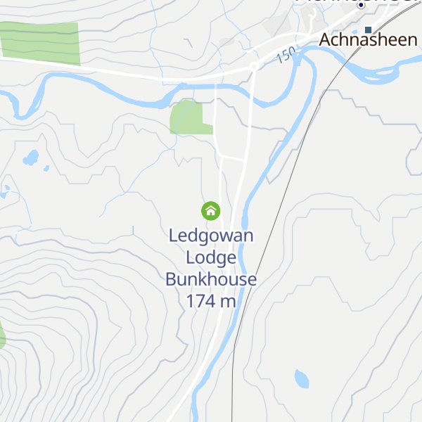Map of Ledgowan Lodge Bunkhouse