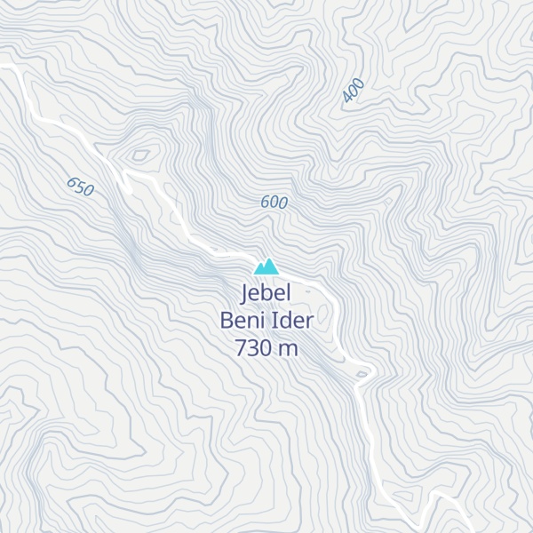 Map of Jebel Beni Ider