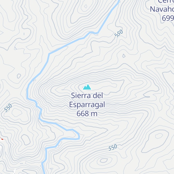 Map of Sierra del Esparragal