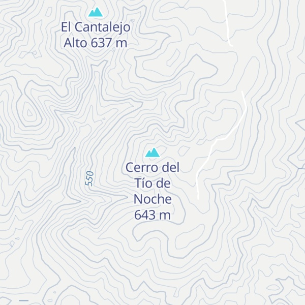 Map of Cerro del Tío de Noche