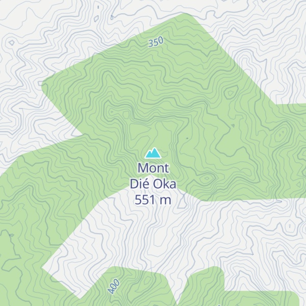 Map of Mont Dié Oka