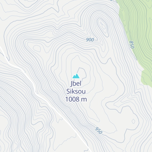 Map of Jbel Siksou