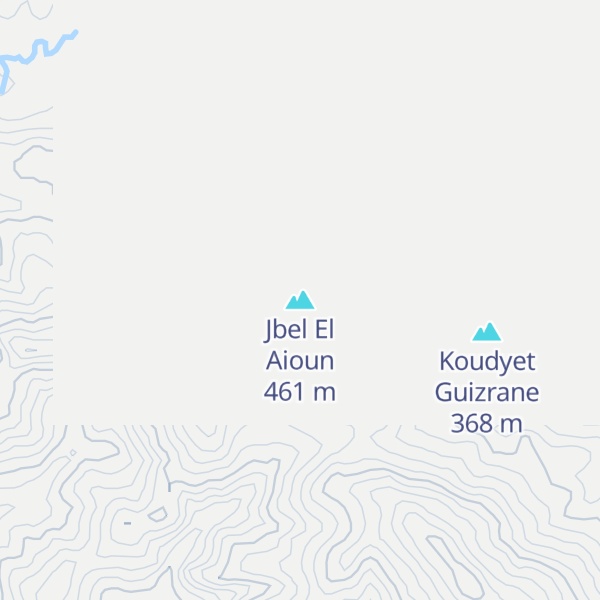 Map of Jbel El Aioun