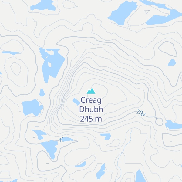 Map of Creag Dhubh
