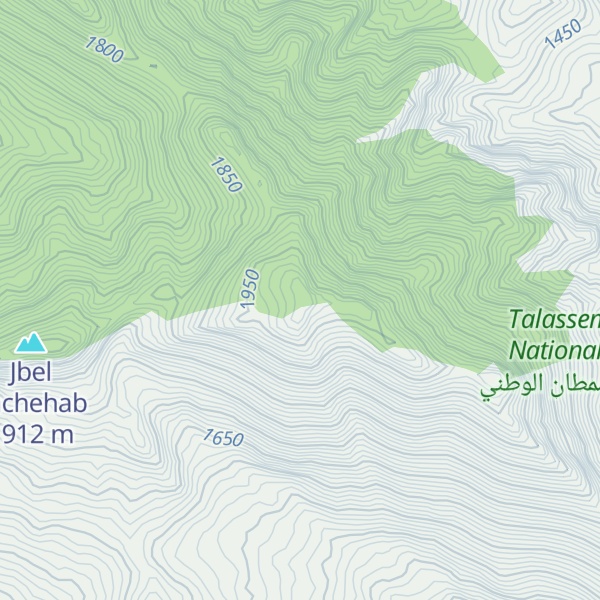 Map of Jbel Talaoussis